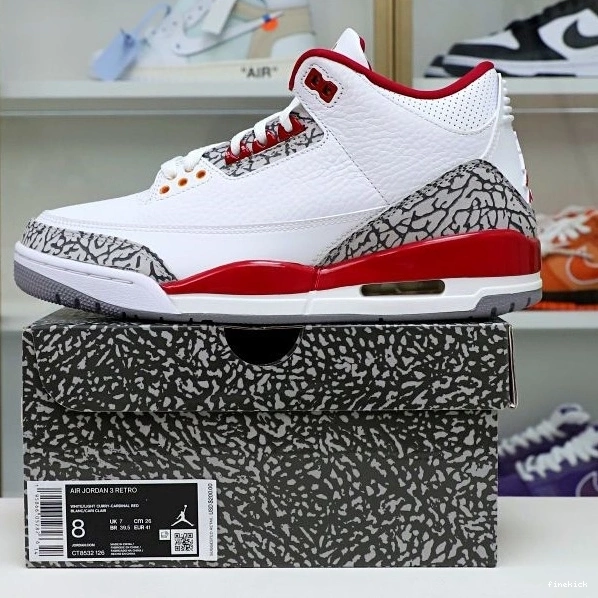 Cardinal 3 Red(CT8532-126） Jordan  Air Retro 0715